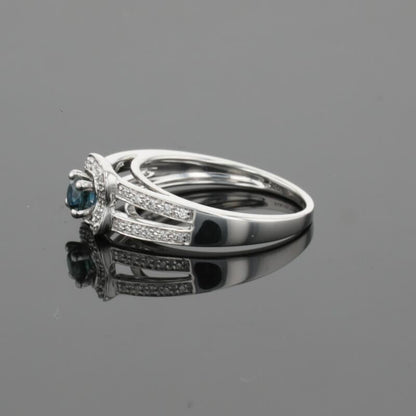 Mauboussin Sex and Love Blue Sapphire &amp; Diamonds &amp; 18K White Gold Ring