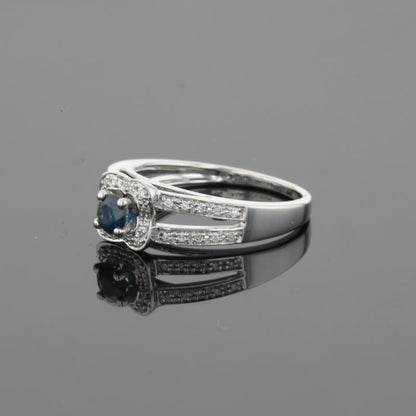 Mauboussin Sex and Love Blue Sapphire &amp; Diamonds &amp; 18K White Gold Ring