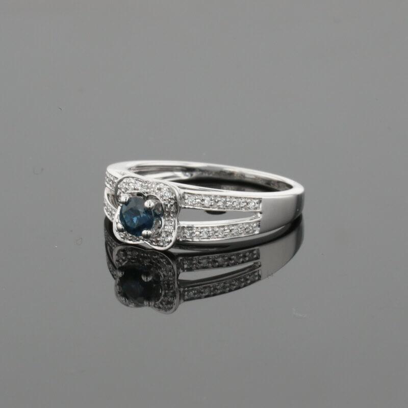 Mauboussin Sex and Love Blue Sapphire &amp; Diamonds &amp; 18K White Gold Ring