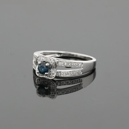 Mauboussin Sex and Love Blue Sapphire &amp; Diamonds &amp; 18K White Gold Ring