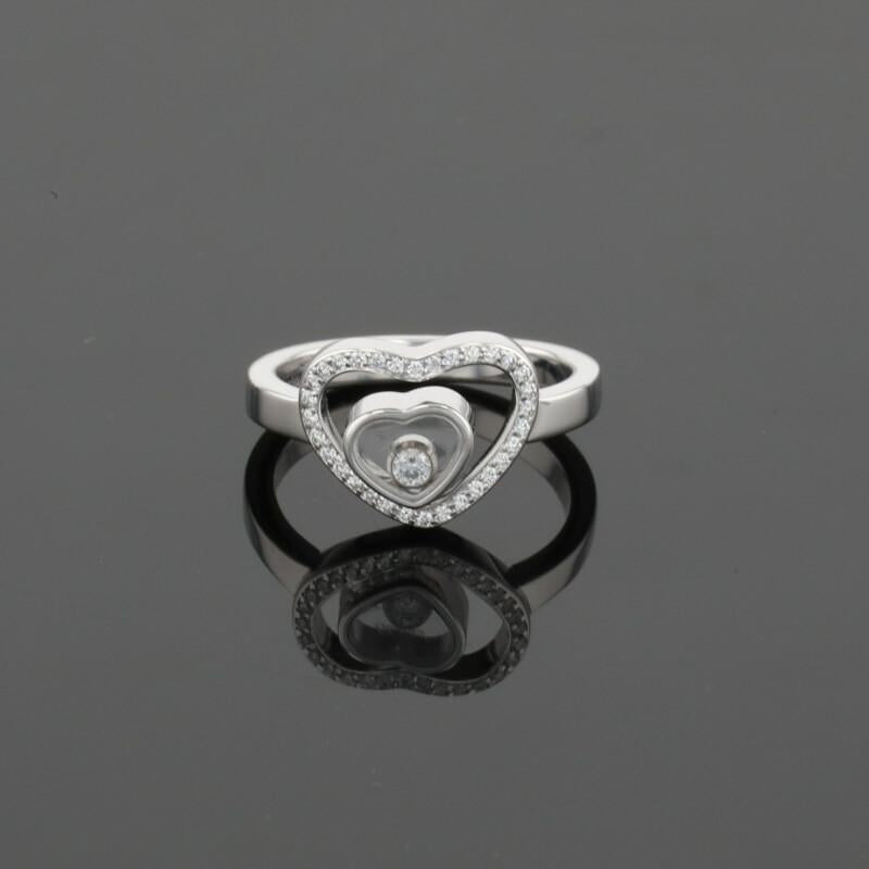 Chopard Happy Heart Diamonds 18K White Gold Ring