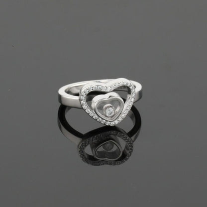Chopard Happy Heart Diamonds 18K White Gold Ring