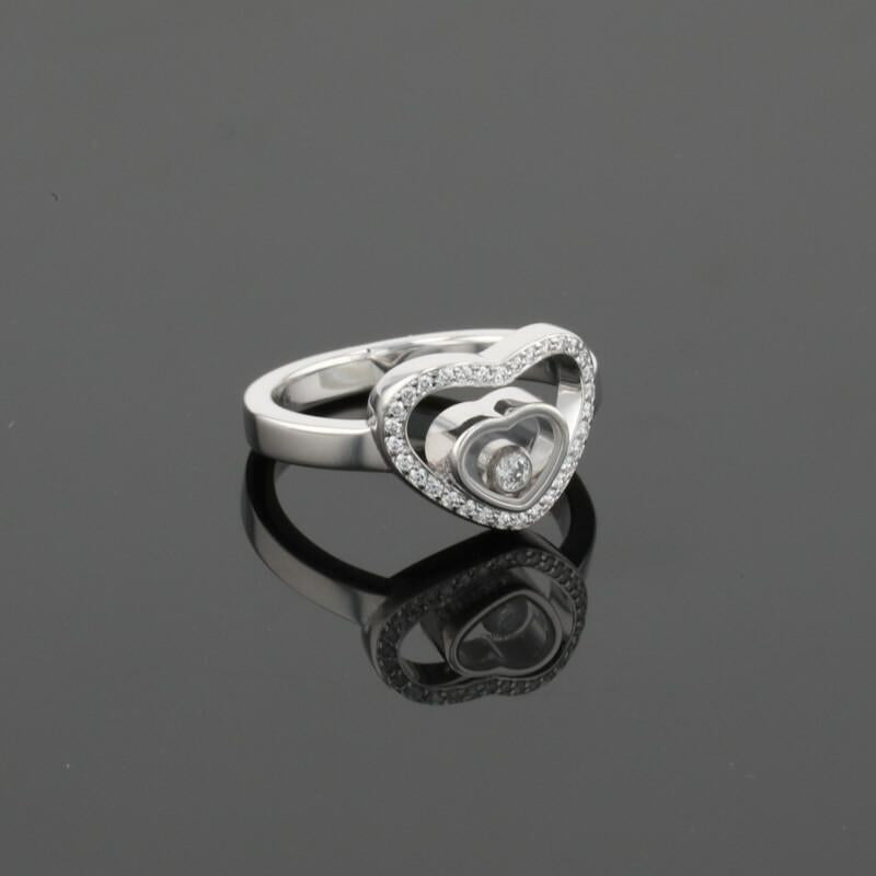 Chopard Happy Heart Diamonds 18K White Gold Ring