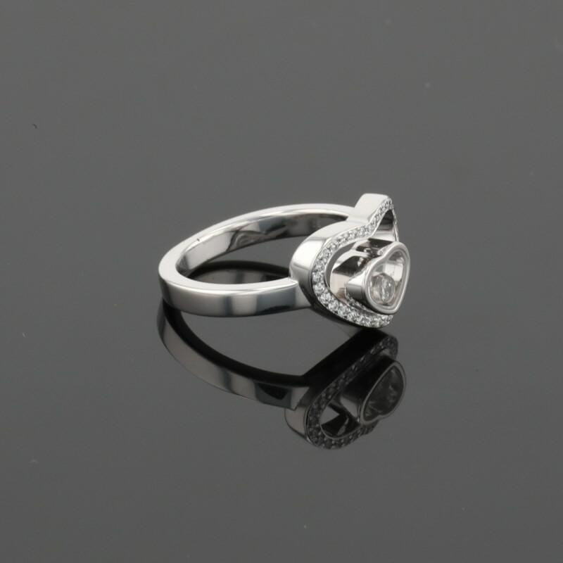Chopard Happy Heart Diamonds 18K White Gold Ring
