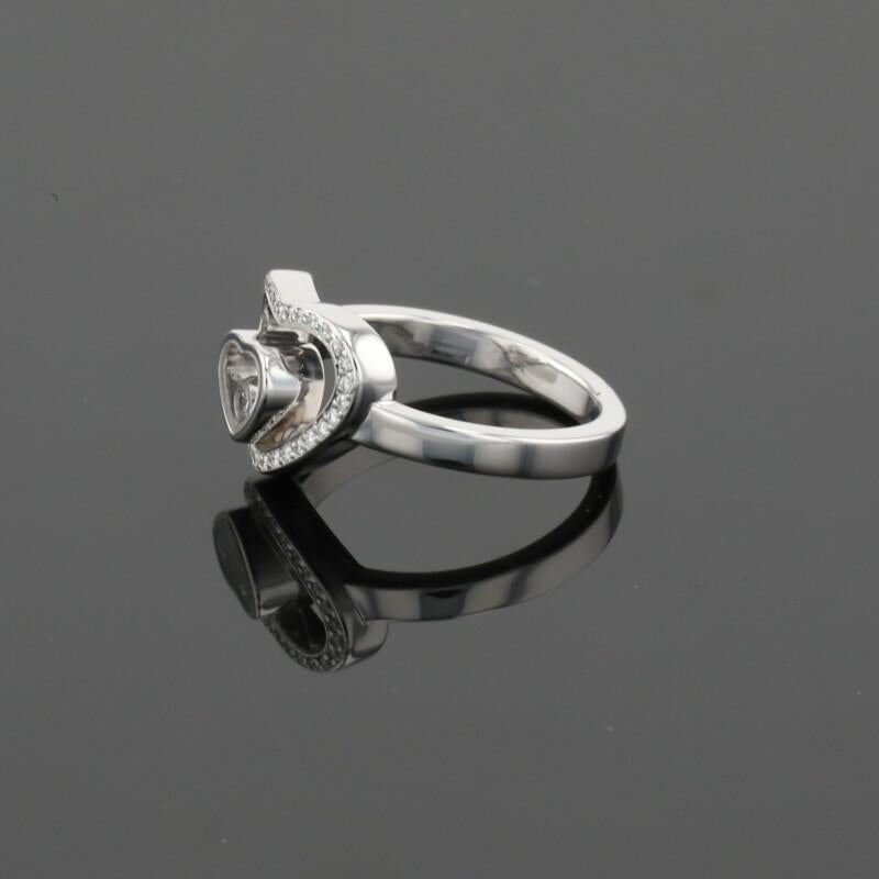 Chopard Happy Heart Diamonds 18K White Gold Ring