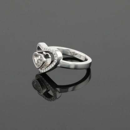 Chopard Happy Heart Diamonds 18K White Gold Ring