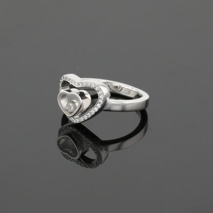 Chopard Happy Heart Diamonds 18K White Gold Ring