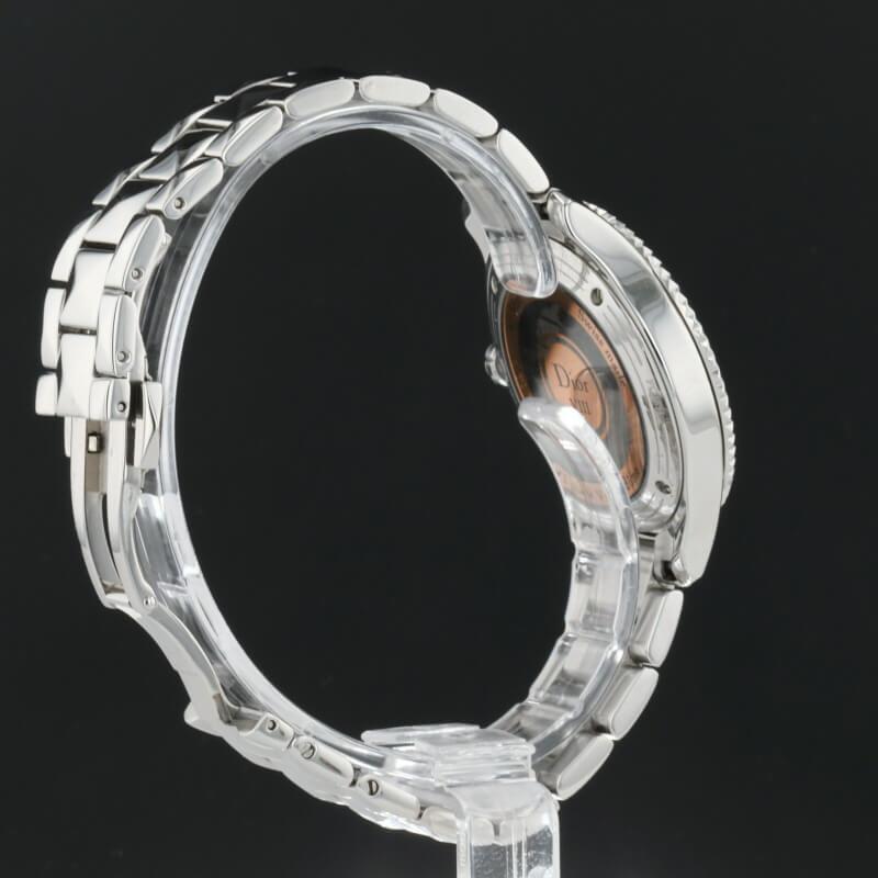 Dior VIII Diamonds & Stainless Steel 33 mm Rose Pink Dial Watch