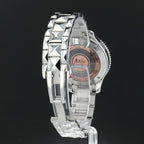 Dior VIII Diamonds & Stainless Steel 33 mm Rose Pink Dial Watch