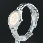 Dior VIII Diamonds & Stainless Steel 33 mm Rose Pink Dial Watch