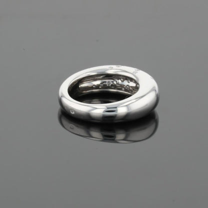 Chaumet Anneau Diamonds 18K White Gold Flush Set Band Ring