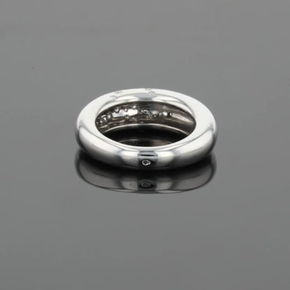 Chaumet Anneau Diamonds 18K White Gold Flush Set Band Ring