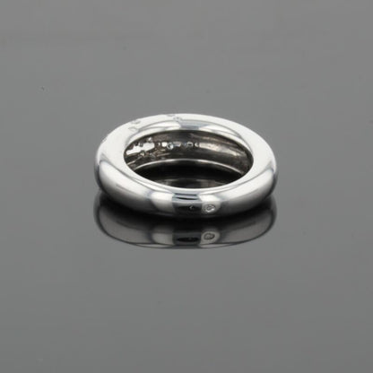 Chaumet Anneau Diamonds 18K White Gold Flush Set Band Ring