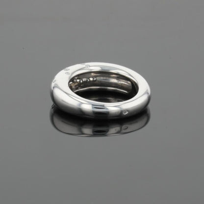 Chaumet Anneau Diamonds 18K White Gold Flush Set Band Ring