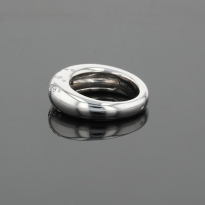 Chaumet Anneau Diamonds 18K White Gold Flush Set Band Ring