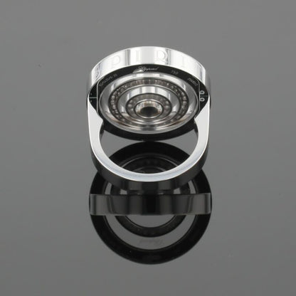 Chopard Happy Spirit Diamonds Circle Round Diamond Halo Set 18K White Gold Ring