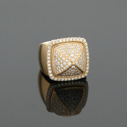 Fred Pain de Sucre Diamonds &amp; 18K Yellow Gold Signet Ring