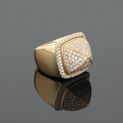 Fred Pain de Sucre Diamonds &amp; 18K Yellow Gold Signet Ring