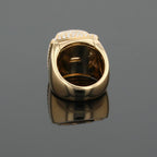 Fred Pain de Sucre Diamonds & 18K Yellow Gold Signet Ring