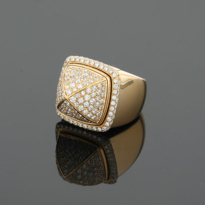 Fred Pain de Sucre Diamonds &amp; 18K Yellow Gold Signet Ring