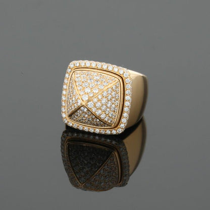Fred Pain de Sucre Diamonds &amp; 18K Yellow Gold Signet Ring