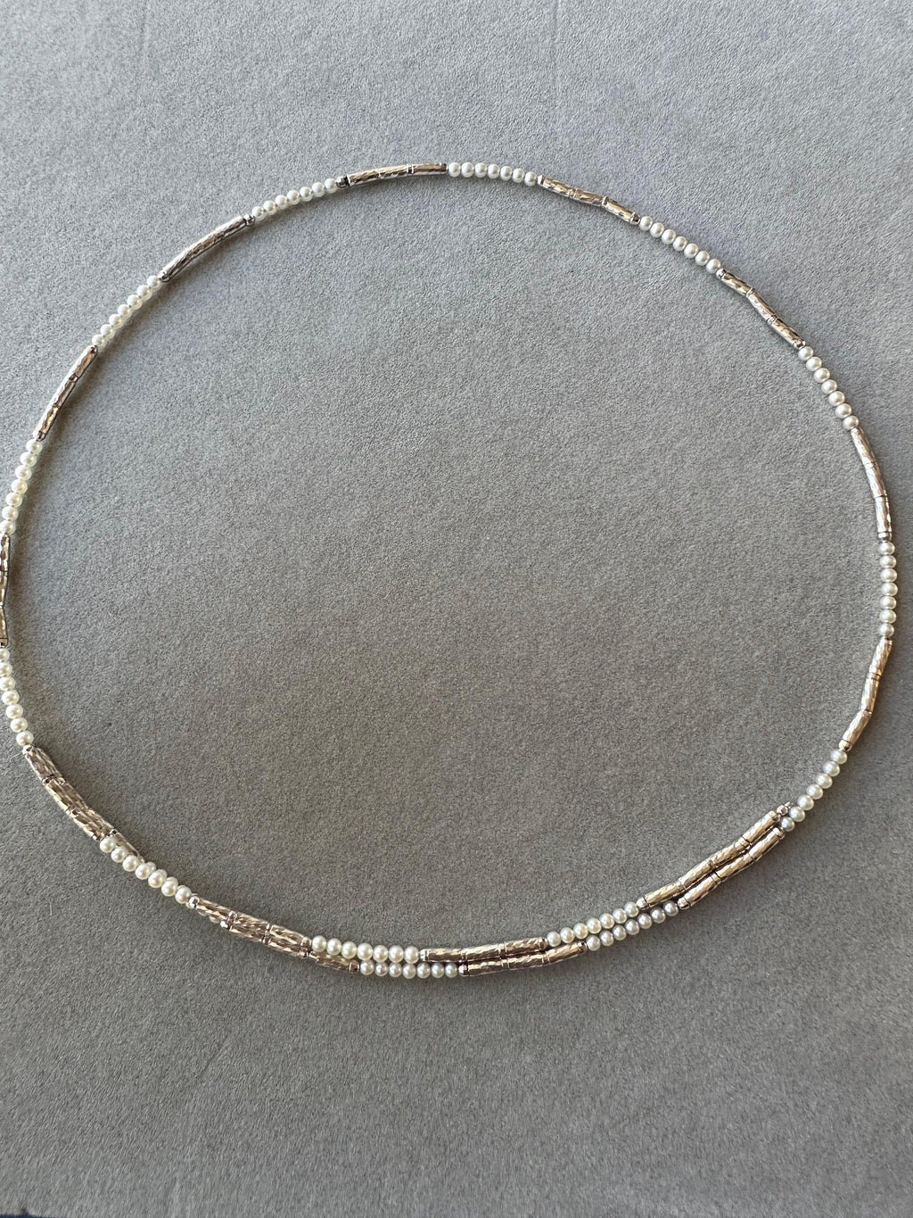 18K White Gold White Akoya Pearl Adjustable Magnetic Choker Necklace Bracelet