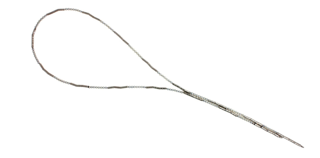 18 Karat White Gold White Silver Akoya Pearl Bead Layer Beautiful Pearls Timeles