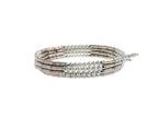 18 Karat White Gold White Silver Akoya Pearl Bead Layer Beautiful Pearls Timeles