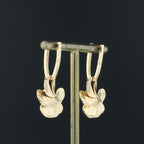 Carrera y Carrera Gardenia gold & rock crystals & diamonds 18K Gold earrings