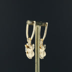 Carrera y Carrera Gardenia gold & rock crystals & diamonds 18K Gold earrings