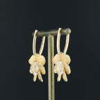 Carrera y Carrera Gardenia gold & rock crystals & diamonds 18K Gold earrings