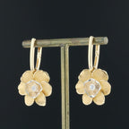 Carrera y Carrera Gardenia gold & rock crystals & diamonds 18K Gold earrings