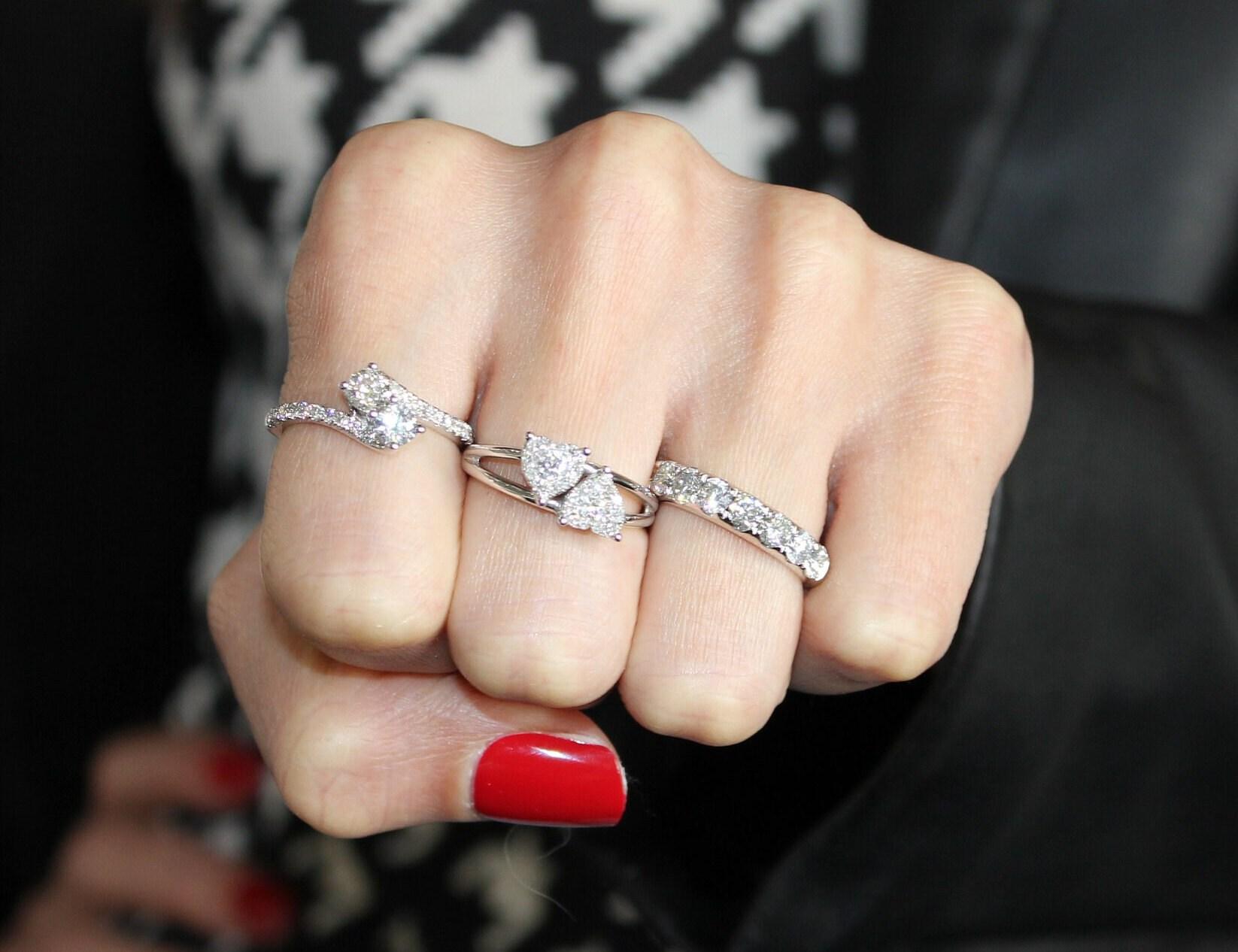 2 Carat Classic Round Shape Brilliant Cut Diamond Wide Eternity Half Way Wedding