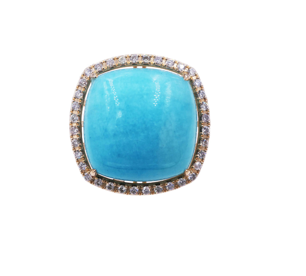 Amazonite Bright Sky - Ring