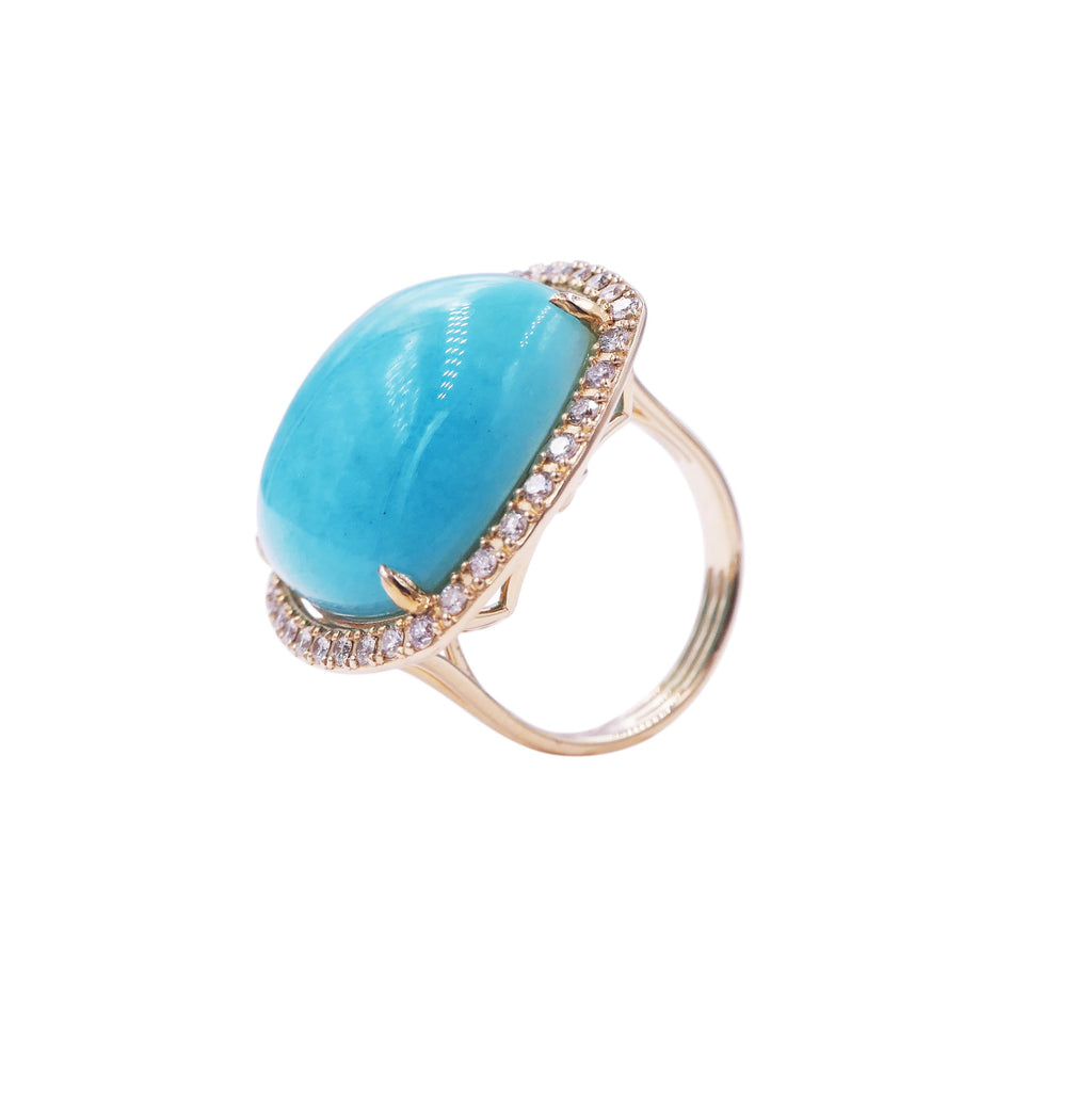 Amazonite Bright Sky - Ring
