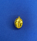 American USA Vintage Dollar Coin Curb Link Yellow Gold Vermeil Sterling Silver C