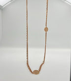 American USA Vintage Dollar Genuine Coin Rose Gold Vermeil Sterling Silver Doubl