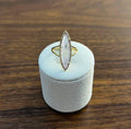 Marquis Light Violet Purple Amethyst Diamond Halo 14 Yellow Gold Statement Ring