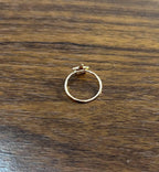 Diamonds Pave Set Star 14K Rose Gold Dainty Motif Band Ring