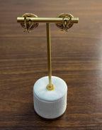 Diamond Pave Galaxy Solar Universal 14K сары алтыннан жасалған ерекше сырғалар