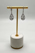 Diamonds Wavy Spiral 14K White Gold Drop Dangle Huggie Statement Earrings