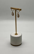 Pear Teardrop Green Amethyst Prasiolite 14K Yellow Gold Diamond Halo Earrings