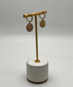 Sun Ray Solar Burst Diamonds Pave Halo 14K Yellow Gold Statement Earrings