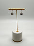 White & Black Diamonds Pave Set Double Flip 14K White Gold Huggie Drop Earrings
