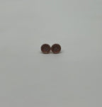 Brilliant Diamonds Cluster Pave-Set 14K Rose Gold Classic Stud Earrings