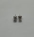 Classic Small Diamond Round Shape Brilliant Cut 14K White Gold Stud Earrings