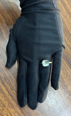 Blue Topaz Unique Nudo Faceted Cut 14K Yellow Gold Statement Cocktail Ring