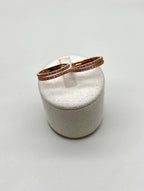 Diamonds Pave Set Double Finger Knuckle 14K Rose Gold Statement Ring