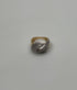 Diamond Pave Set Intertwining Wave Twist 14K Yellow Gold Statement Dome Ring