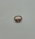 Oval Shape Peach Pink Morganite 14K Rose Gold Statement Diamond Pave Set Ring